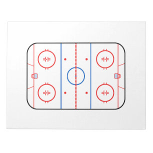 Bloc-note Conception de match de hockey de diagramme de