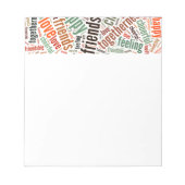 Bloc-note Conception de mots positifs (Devant)
