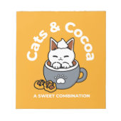 Bloc-note Conception de Mug de vacances avec Cosy Cat et Paw (Devant)