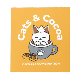 Bloc-note Conception de Mug de vacances avec Cosy Cat et Paw