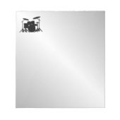 Bloc-note Conception de musique à tambour (Devant)