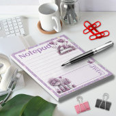 Bloc-note Conception de notes ballon chats violets fantaisis