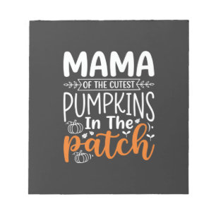 Bloc-note Conception de patch de citrouilles maman Halloween