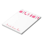 Bloc-note Conception de petites choses (Tourné)