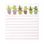 Bloc-note Conception de pots de cactus mignons (Devant)