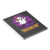 Bloc-note Conception de rythmes Halloween DJ fantôme effraya (Incliné)