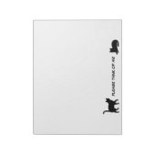 Bloc-note Conception de silhouettes d'animaux mignons - Chat (Tourné)