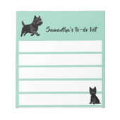 Bloc-note Conception de silhouettes d'animaux mignons - Chie (Devant)