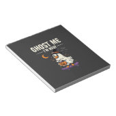 Bloc-note Conception de skateboard Canard Fantôme Halloween_ (Incliné)