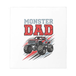 Bloc-note Conception de T-shirt de camion monstre vintage de