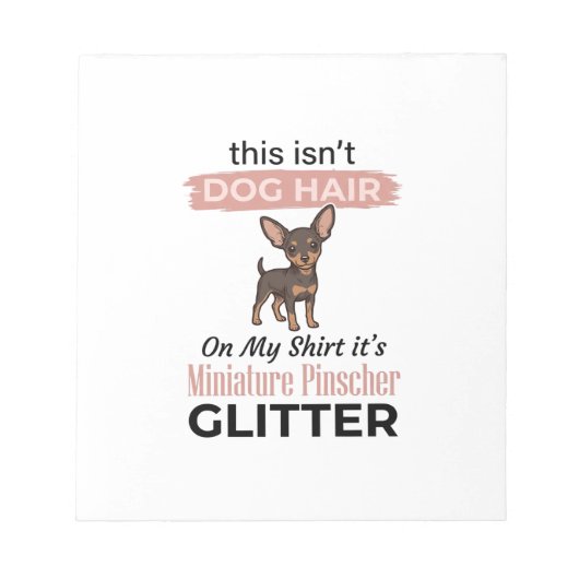 Bloc-note Conception de T-shirt de chien drôle à paillettes (Devant)
