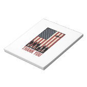 Bloc-note Conception de T-shirt de drapeau américain militai (Tourné)