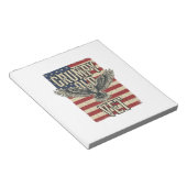 Bloc-note Conception de T-shirt de drapeau d'aigle patriotiq (Incliné)