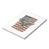 Bloc-note Conception de T-shirt de drapeau d'aigle patriotiq (Tourné)