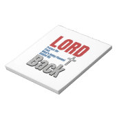 Bloc-note Conception de t-shirt de foi chrétienne Lord Prote (Tourné)