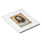 Bloc-note Conception de T-shirt de portrait religieux gravé (Incliné)