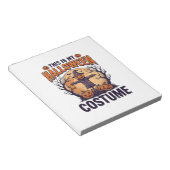 Bloc-note Conception de T-shirt de sorcière de citrouille de (Incliné)
