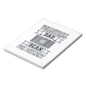 Bloc-note Conception de t-shirt drôle pour papa de volley-ba (Tourné)