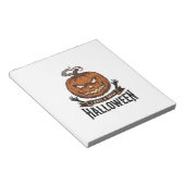 Bloc-note Conception de T-shirt gothique de citrouille Hallo (Incliné)