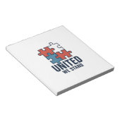 Bloc-note Conception de T-shirt patriotique pièce de puzzle (Incliné)
