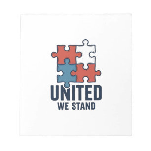 Bloc-note Conception de T-shirt patriotique pièce de puzzle