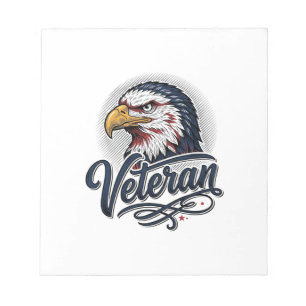 Bloc-note Conception de T-shirt Patriotique Vétéran Eagle Vi