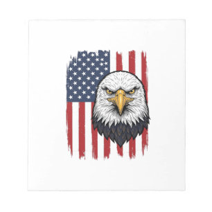 Bloc-note Conception de T-shirt patriotique Vintage Eagle Dr