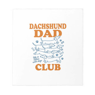 Bloc-note Conception de T-shirt pour le Club des Papas Dachs