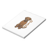 Bloc-note Conception de T-shirt pour papa de chien marron vi (Tourné)