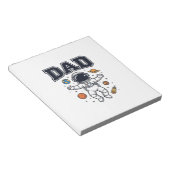 Bloc-note Conception de T-shirt Vector Space Astronaute Papa (Incliné)