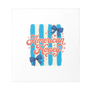 Bloc-note Conception de T-shirt vintage avec ruban patriotiq