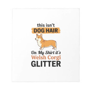 Bloc-note Conception de T-Shirt Welsh Corgi Pailleté Amoureu