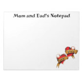 Bloc-note Conception de tatouage bannière traditionnelle Mam (Devant)