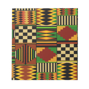 Bloc-note Conception de tissu Royal Kente en Afrique