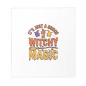 Bloc-note Conception de typographie Halloween magique ensorc (Devant)