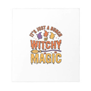 Bloc-note Conception de typographie Halloween magique ensorc