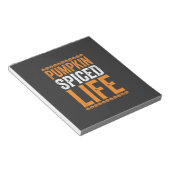 Bloc-note Conception de typographie Halloween Pumpkin Spiced (Incliné)