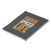 Bloc-note Conception de typographie Halloween Pumpkin Spiced (Tourné)