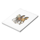 Bloc-note Conception de vecteur d'art de chevaux de course v (Tourné)