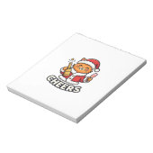 Bloc-note Conception de vecteur de chat de Noël Cheers (Tourné)