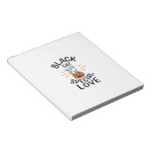 Bloc-note Conception de vecteur de chat noir d'amour spécial (Incliné)