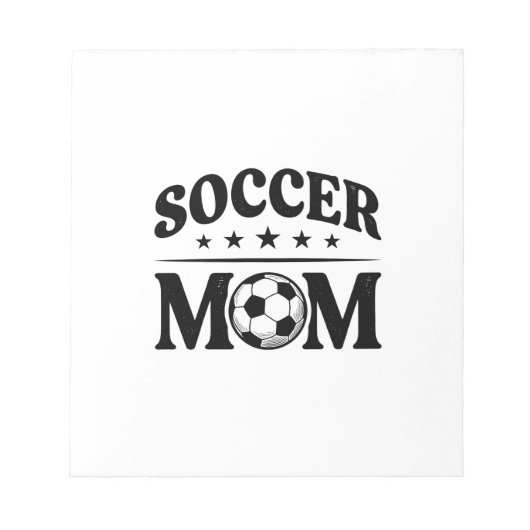 Bloc-note Conception de vecteur de chemise de maman de footb (Devant)