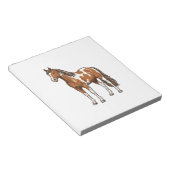 Bloc-note Conception de vecteur de cheval Pinto gravé antiqu (Incliné)