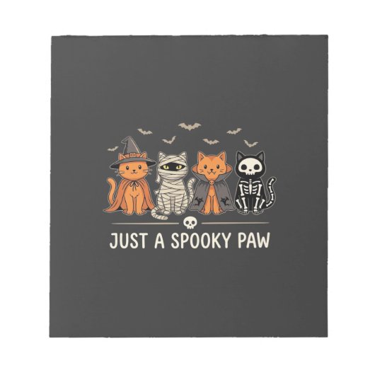 Bloc-note Conception de vecteur de costume de chat Halloween (Devant)