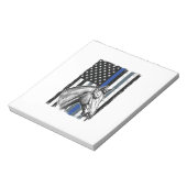 Bloc-note Conception de vecteur de drapeau de cheval de lign (Tourné)