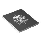 Bloc-note Conception de vecteur de toile d'araignée chauve-s (Incliné)
