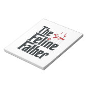 Bloc-note Conception de vecteur d'humour de chat de père fél (Tourné)