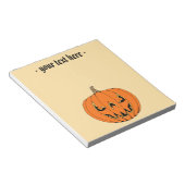 Bloc-note Conception d'Halloween de citrouille effrayante Ja (Incliné)