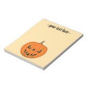 Bloc-note Conception d'Halloween de citrouille effrayante Ja (Tourné)