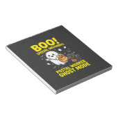 Bloc-note Conception d'Halloween pour les travailleurs posta (Incliné)